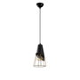 Opviq Lámpara de araña industrial ajustable Negro